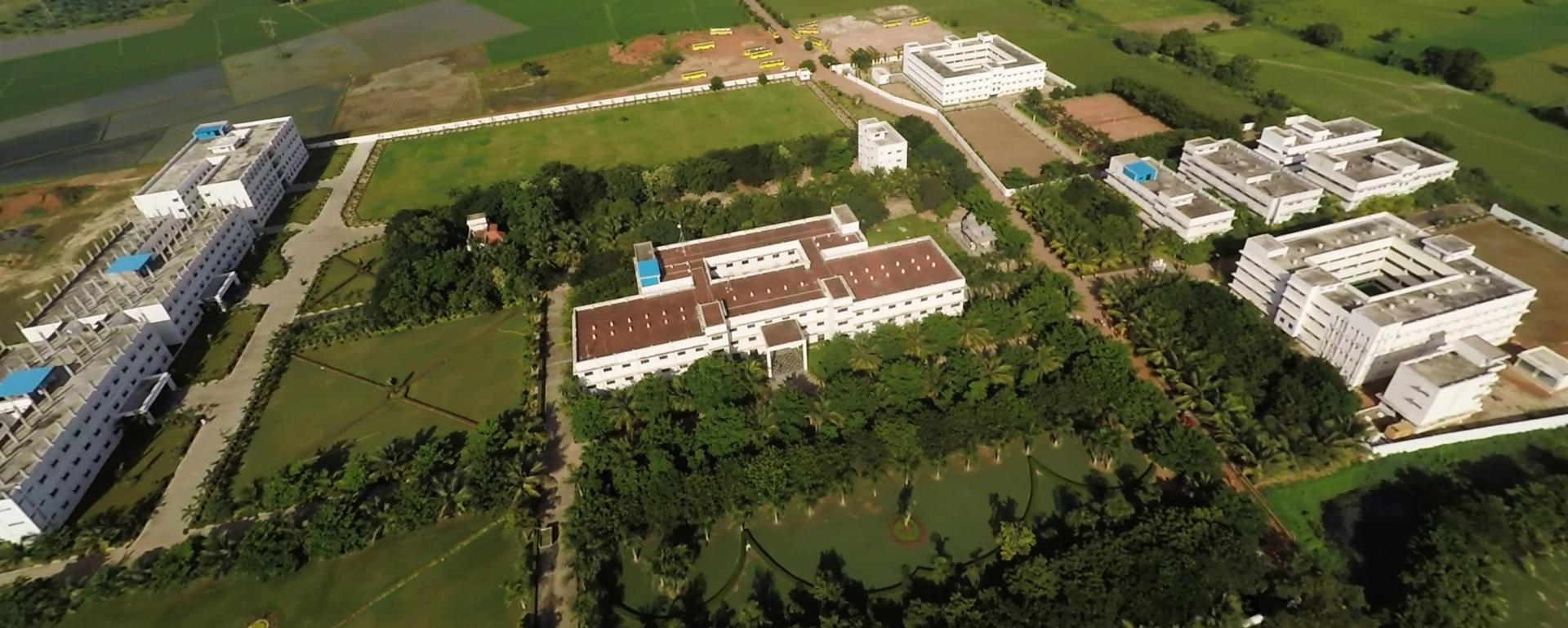 Aerial view of RMK College of Engineering and Technology