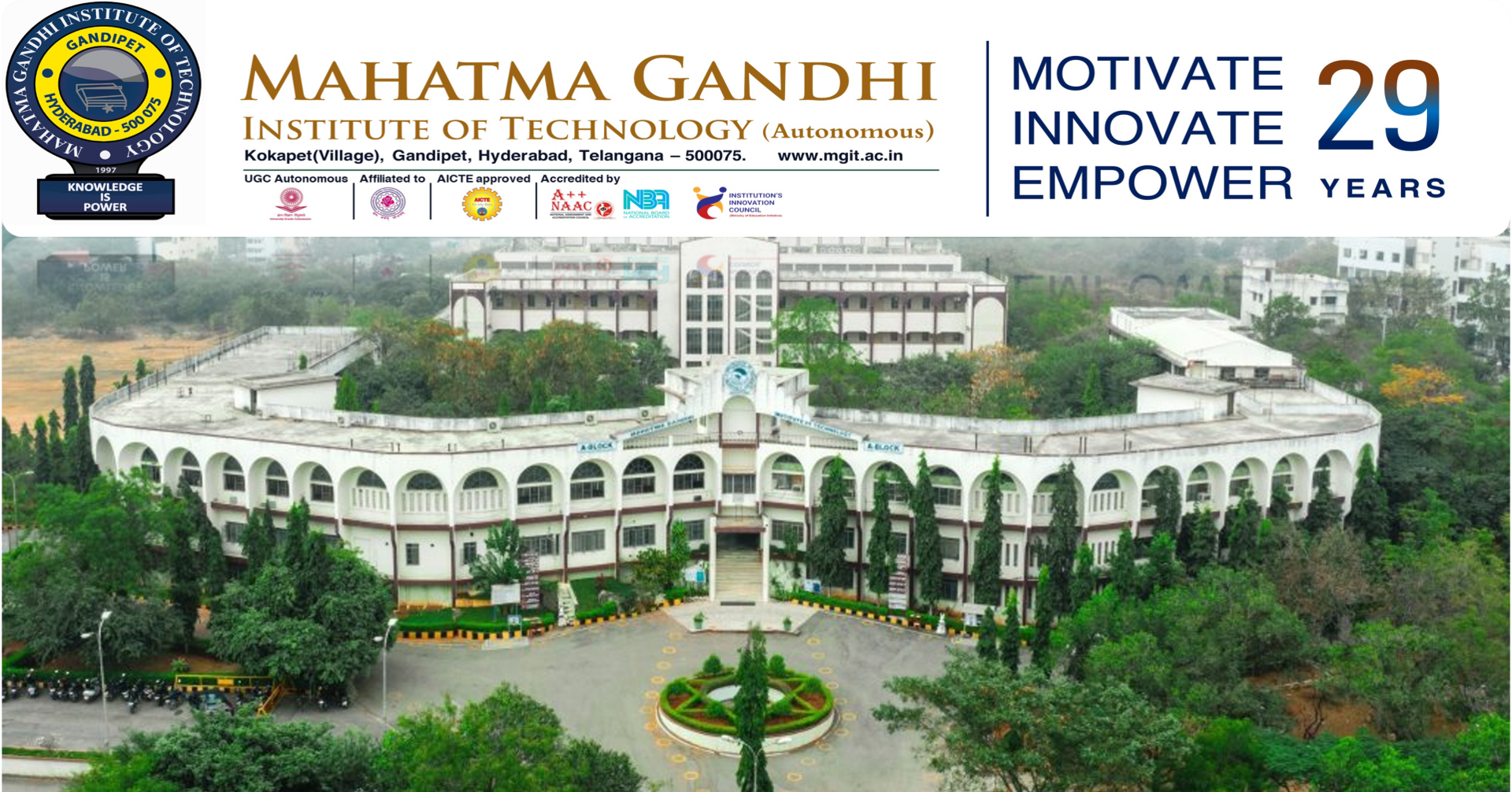 Campus of Mahatma Gandhi Institute of Technology (MGIT)